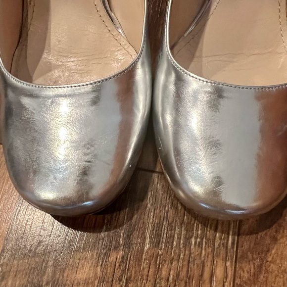 PRADA Leather Silver Block Heel Pumps - Picture 12 of 15